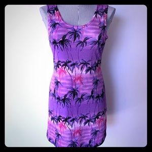 Stretchy Tropical Dress / Swim Cover-up